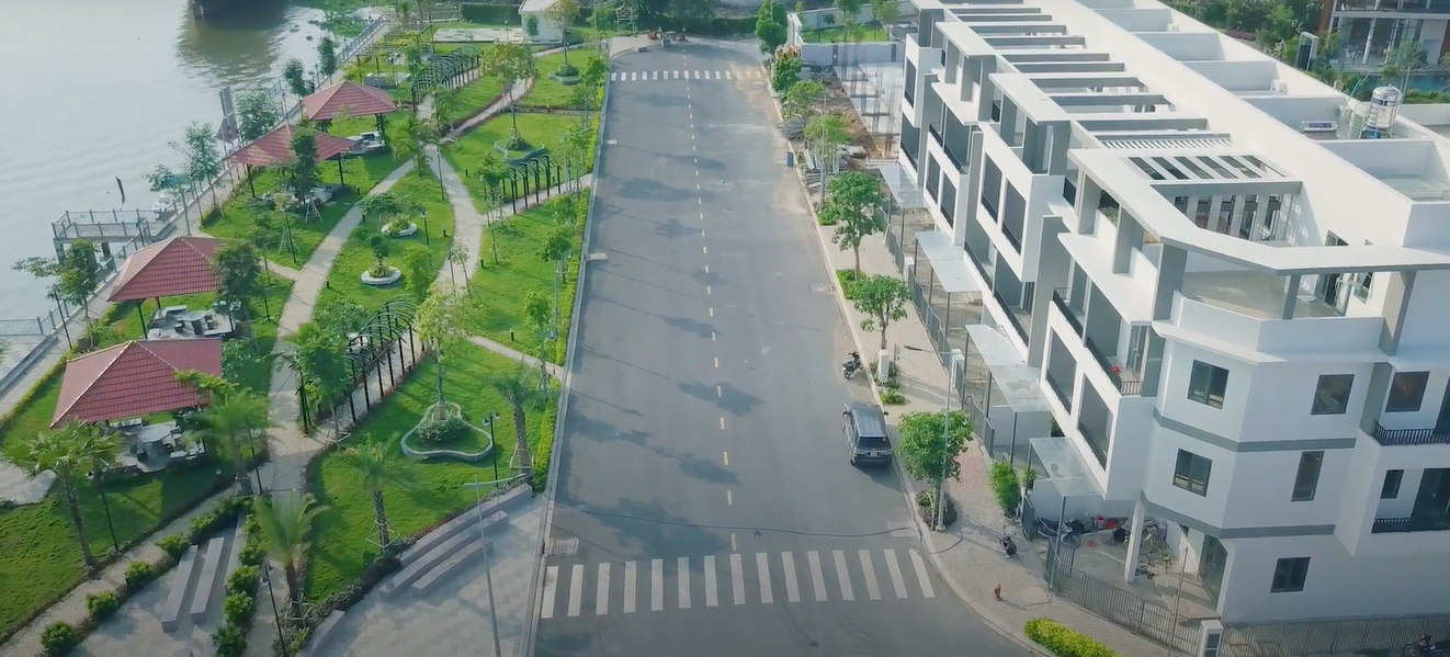 Nhà phố The Pearl Riverside ven sông Vàm Cỏ Đông Nhà phố The Pearl Riverside ven sông Vàm Cỏ Đông