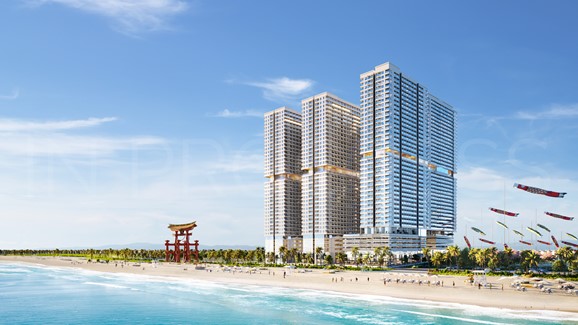 3 toà nhà cao tầng nằm ven biển