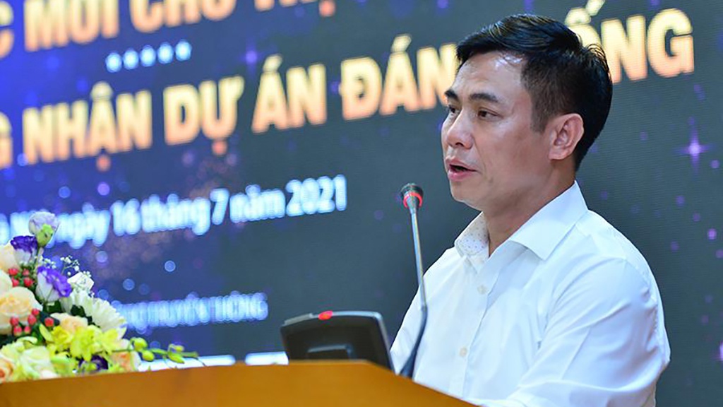 hình ảnh ông Nguyễn Mạnh Khởi, Phó Cục trưởng Cục Quản lý nhà và thị trường bất động sản 