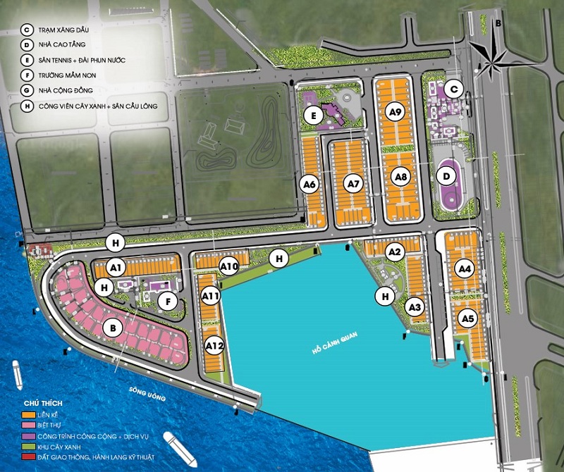 Mặt bằng phân khu Mario Starlight