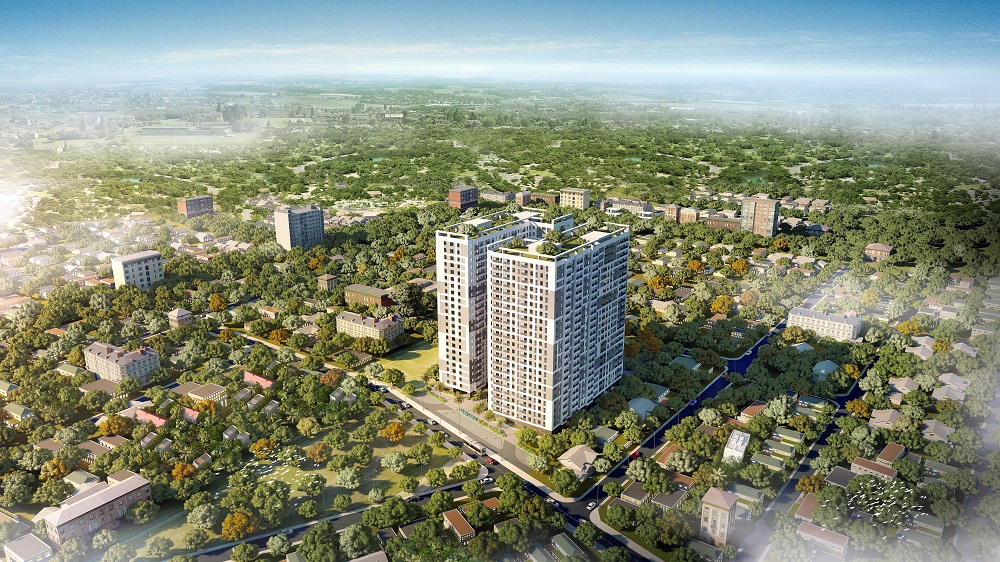 A tall building in a cityDescription automatically generated with low confidence