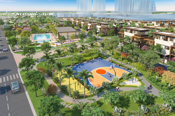 Hệ thống công viên tại khu compound Izumi City giai đoạn 1.