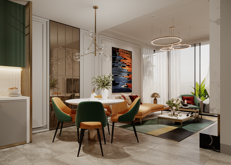 Không gian bên trong của căn hộ Vogue Condosuites