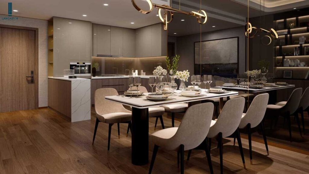 Phối cảnh nội thất phòng bếp