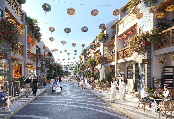 Tuyến phố kinh doanh sầm uất tại Maison de Ville