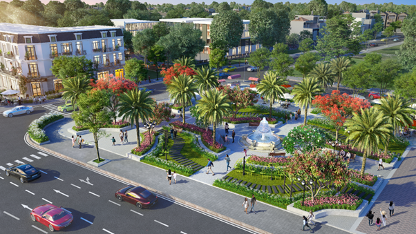  Công viên 7 chủ đề bố trí khắp cả dự án Mega Royal City 