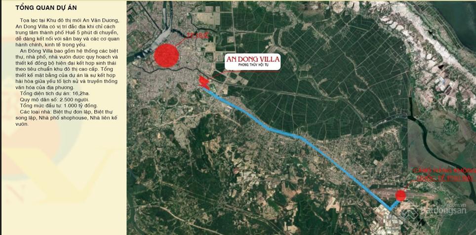 Bản đồ vị trí khu đô thị An Đông Villas