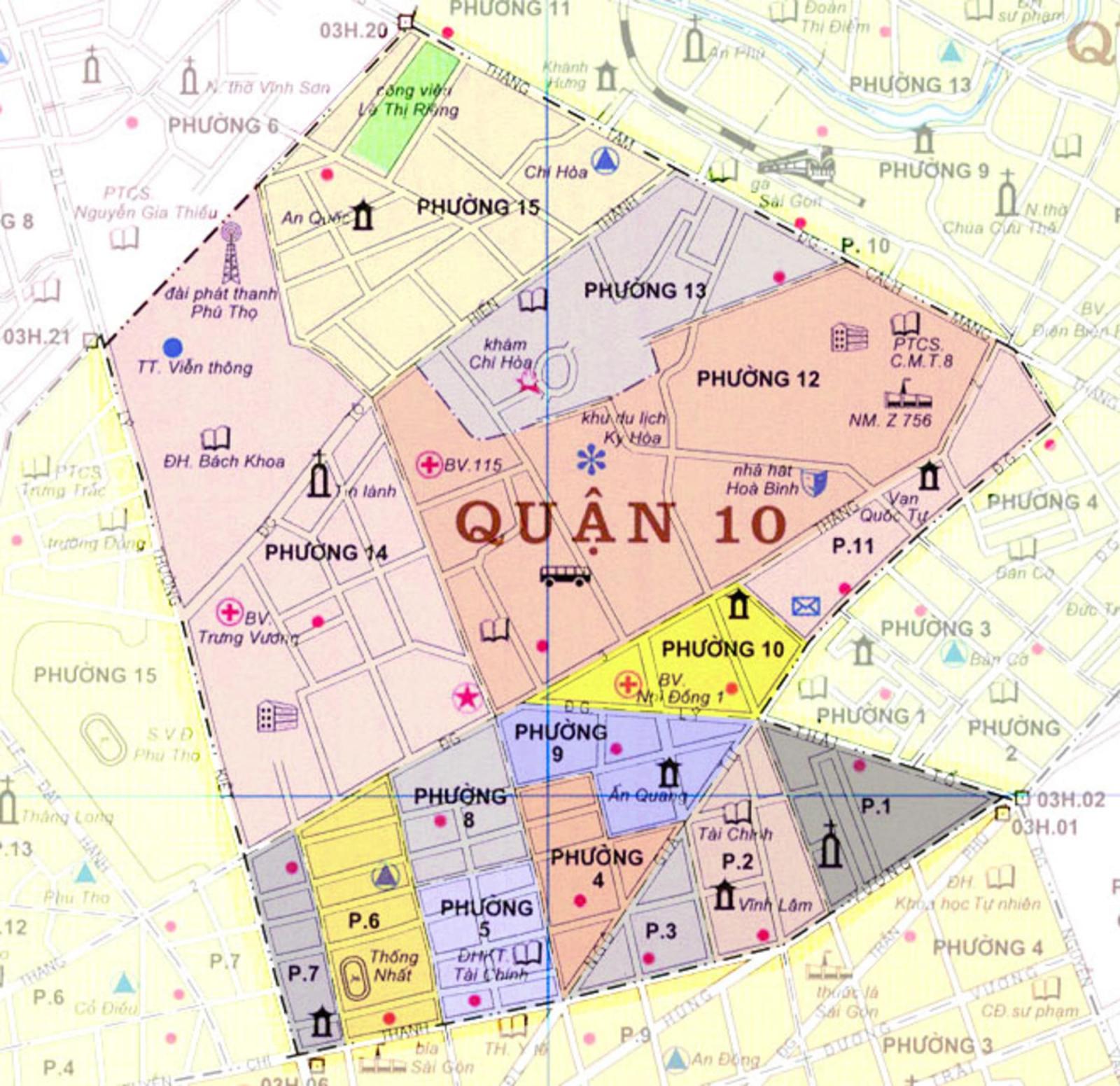 bản dồ quận 10