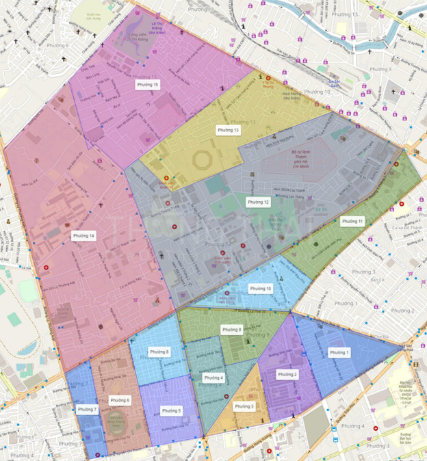 Bản đồ hành chính quận 10