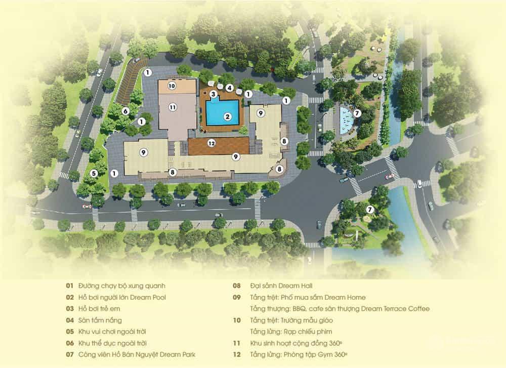 Mô tả vị trí đắc địa của dự án trên bản đồ