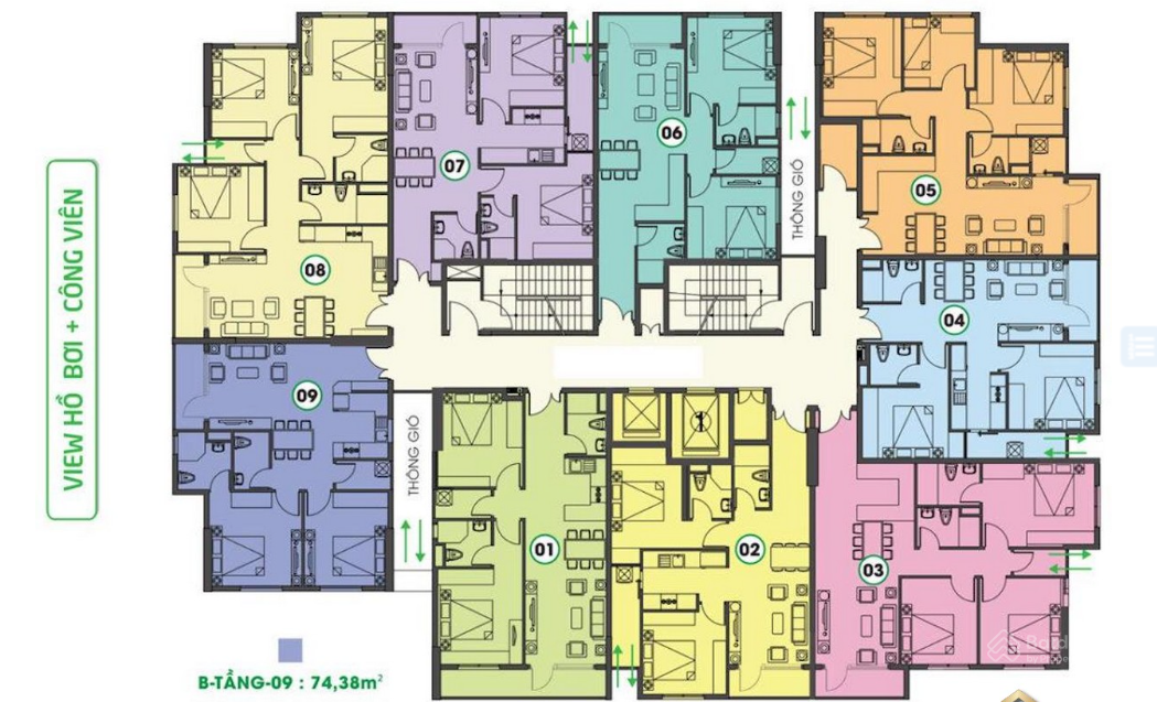 Hình ảnh hồ bơi tràn bờ Chung cư Phú Thọ