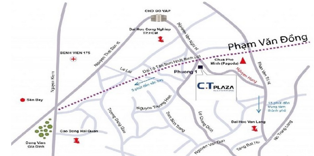 Phối cảnh dự án C.T Plaza Nguyên Hồng