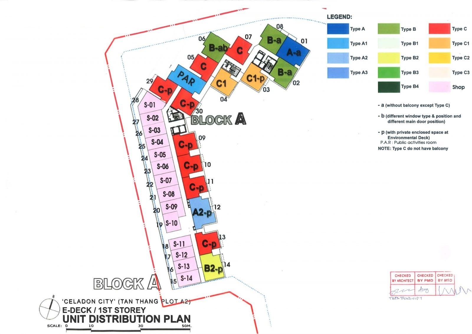 Mặt bằng block A - khu Ruby Celadon City