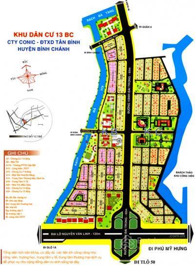 Khu đô thị mới 13B Conic - Nam Sài Gòn