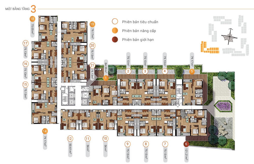 mặt bằng block AK1