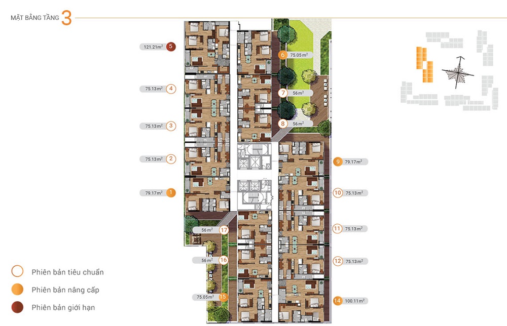 mặt bằng block ak2
