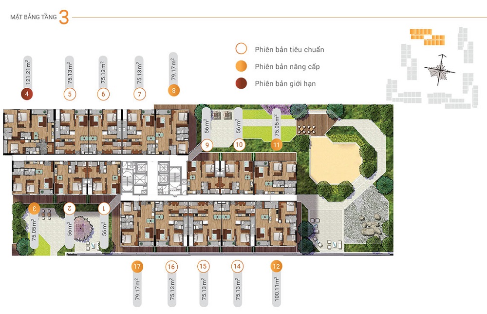 Mặt bằng block AK3