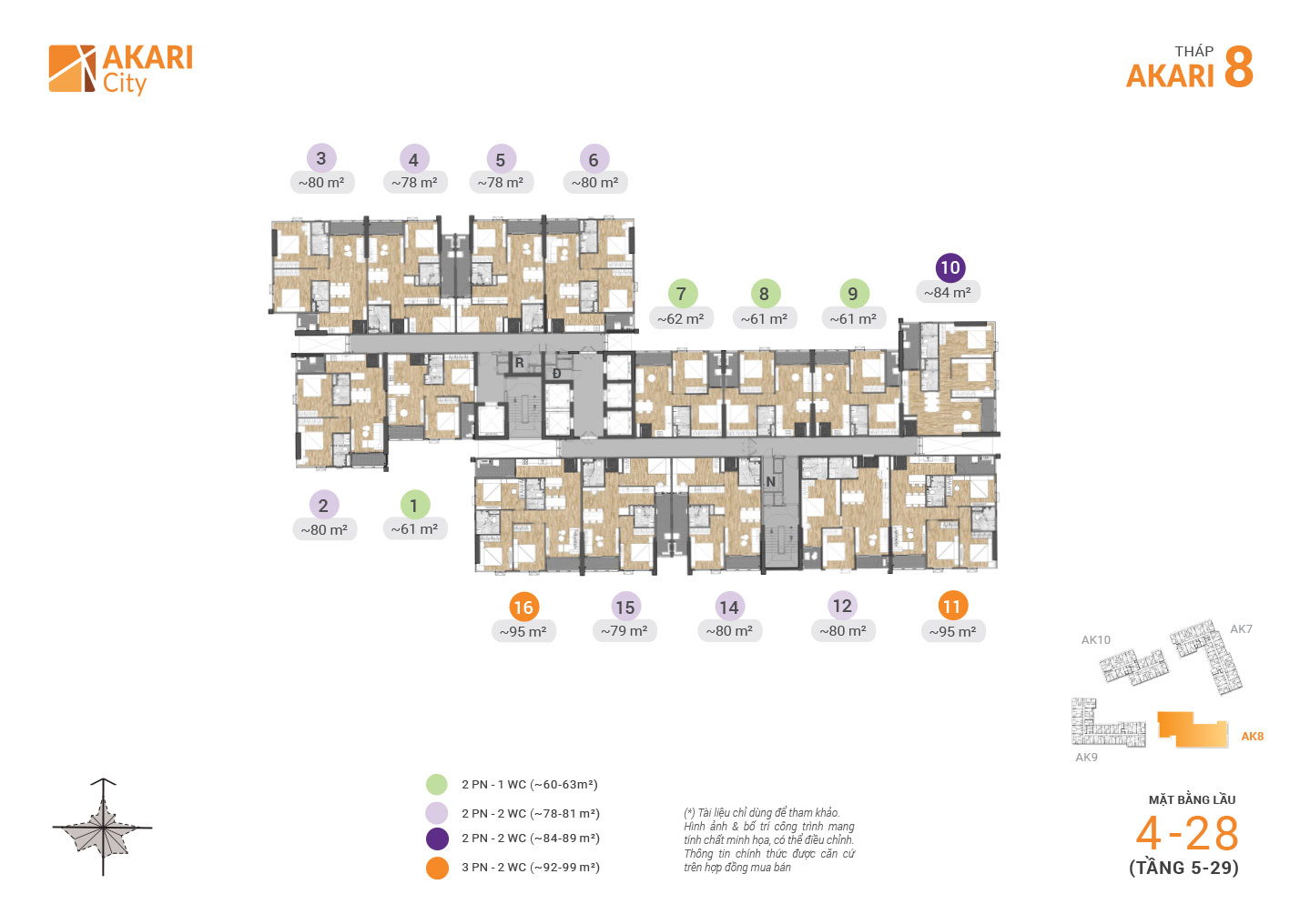 Mặt bằng tầng 5-29 AK8