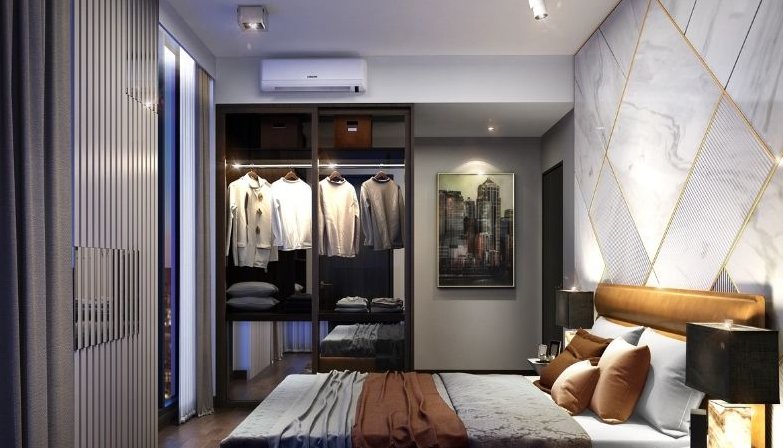 Phòng ngủ căn hộ Linden