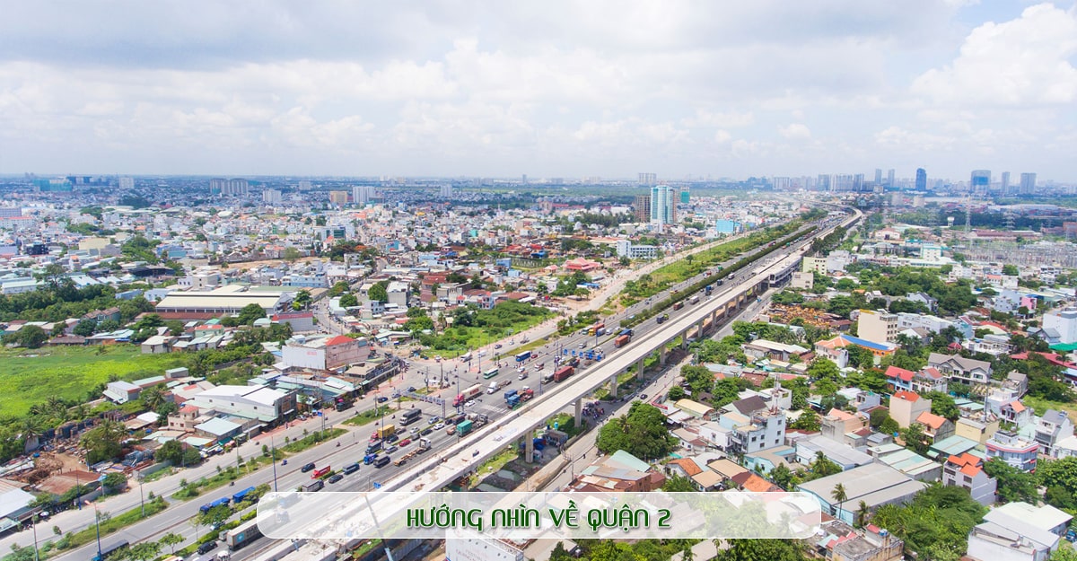 Hướng nhìn từ Lavita Charm về Quận 2