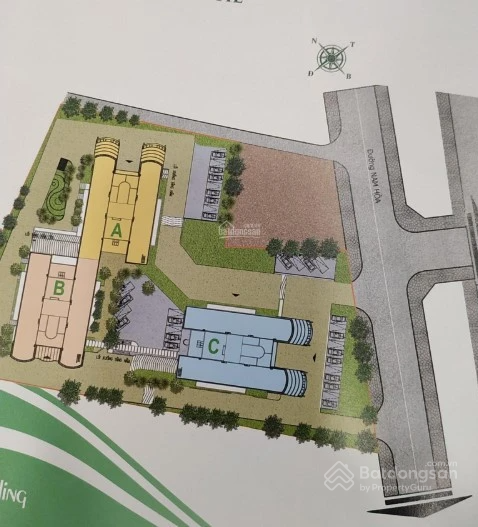 Phối cảnh khu vực công viên trên cao