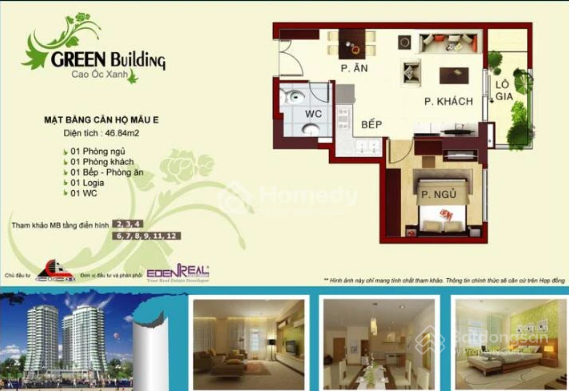 Thiết kế mặt bằng căn hộ mẫu