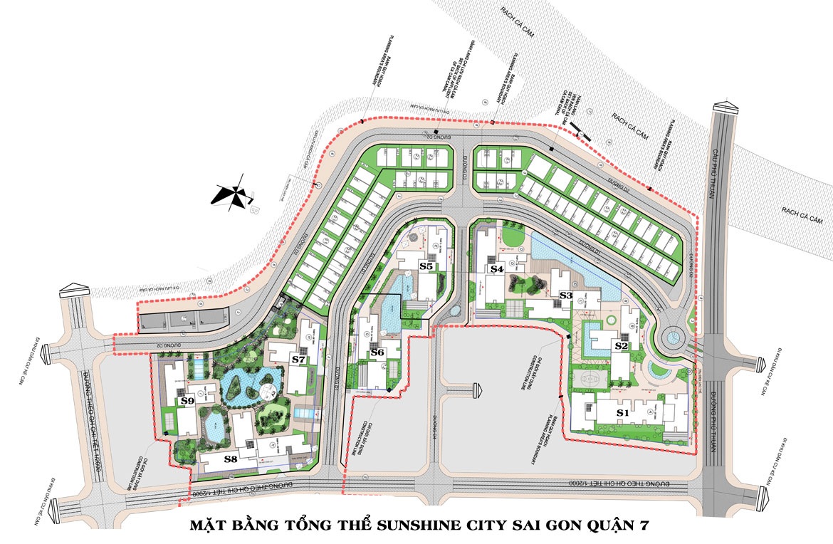 Mặt bằng tổng thể Sunshine City Saigon 