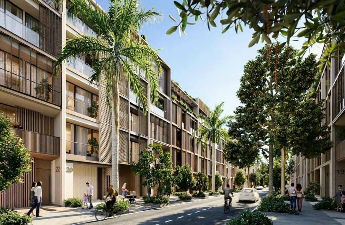 phối cảnh phân khu cao tầng.