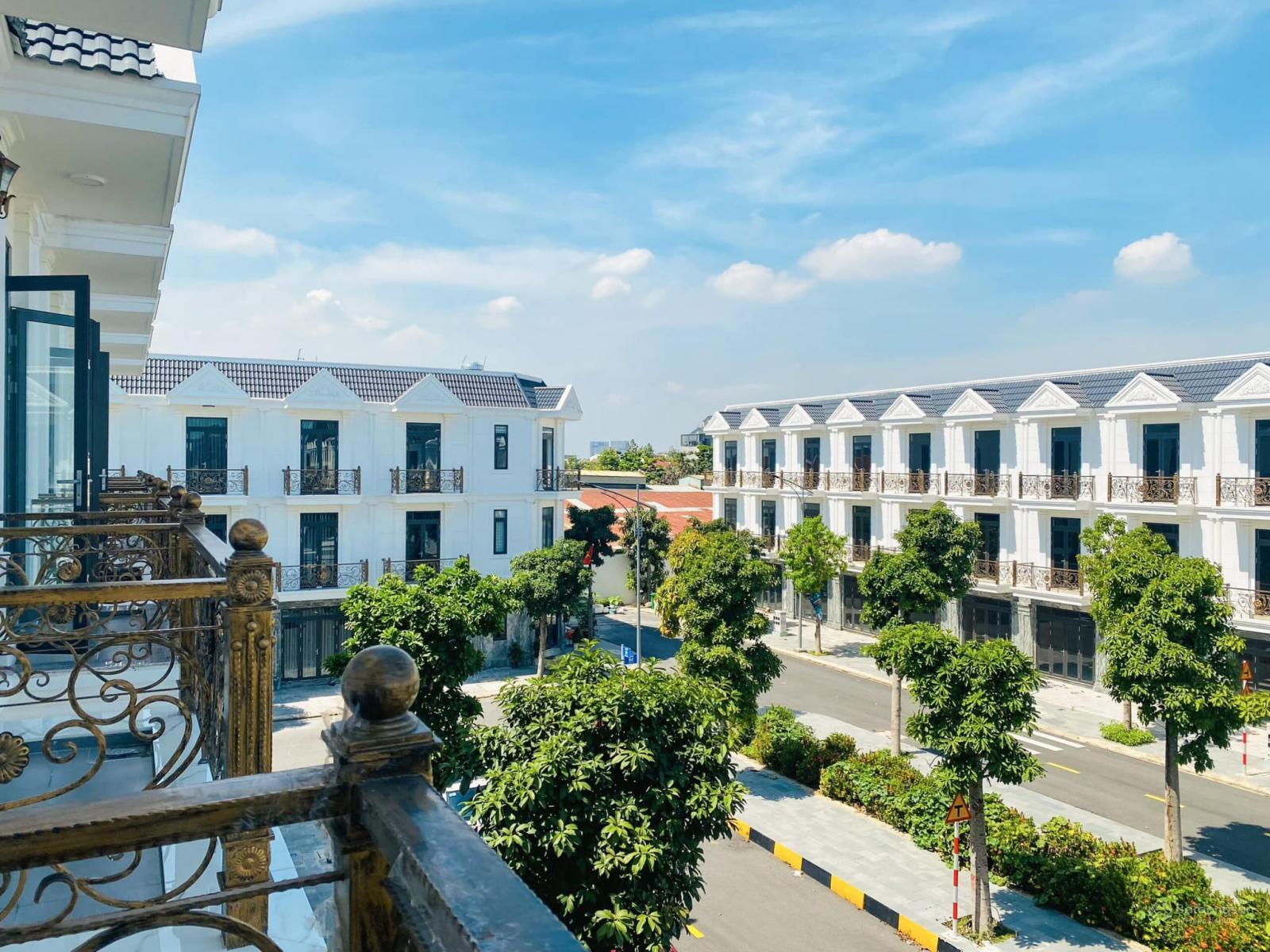 Hình ảnh thực tế nhà phố đã hoàn thiện mặt ngoài