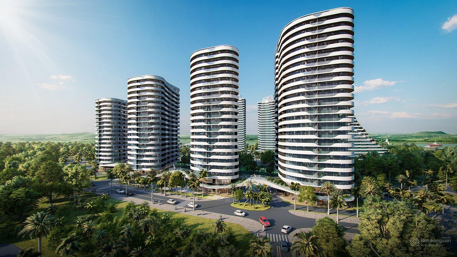 Hình ảnh phối cảnh khu biệt thự ven hồ