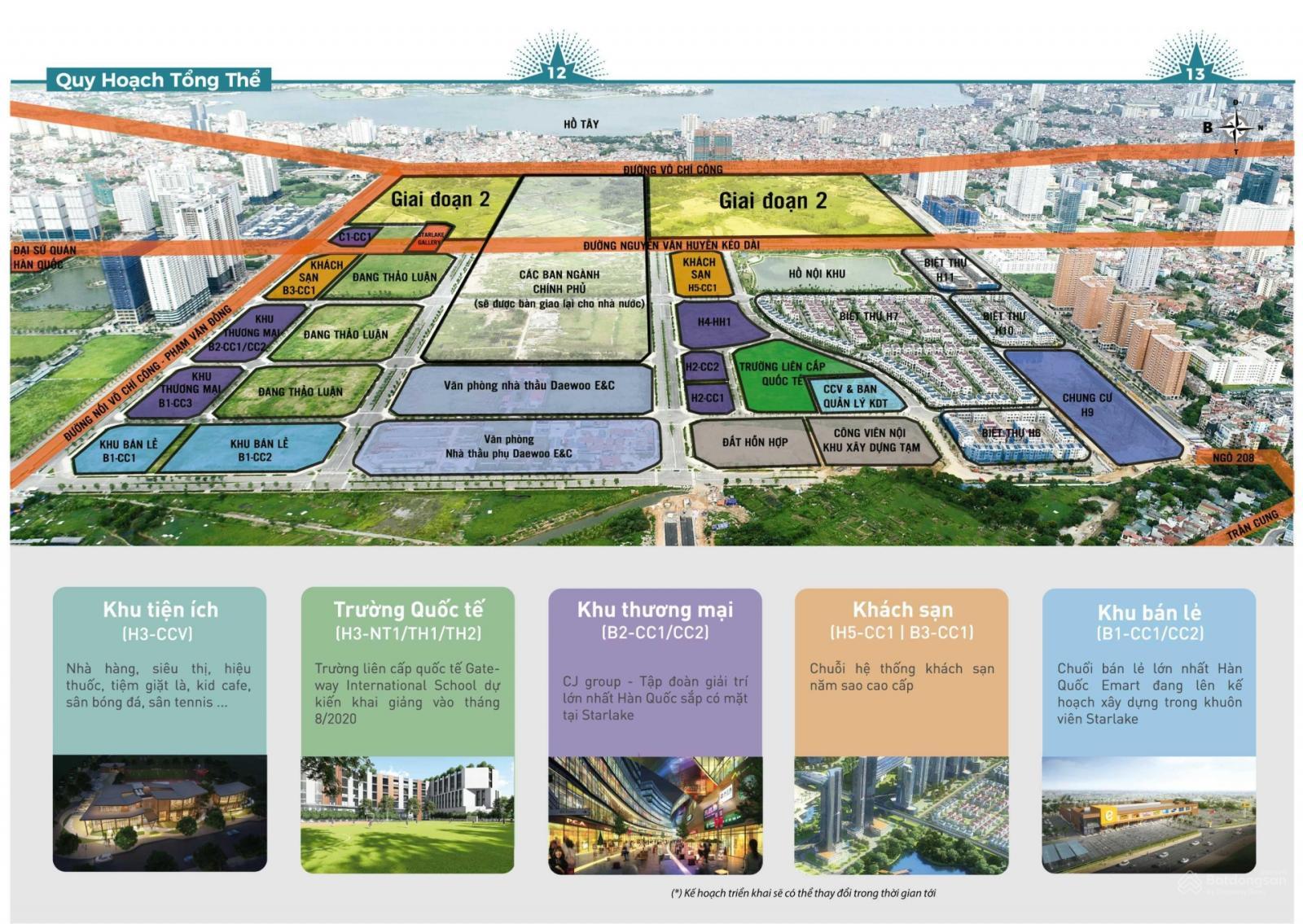 Mặt bằng vị trí chiến lược của Starlake Hà Nội