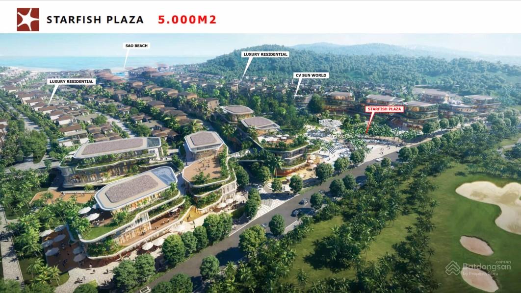 Phối cảnh tiện ích khu vực quảng trường Starfish Plaza