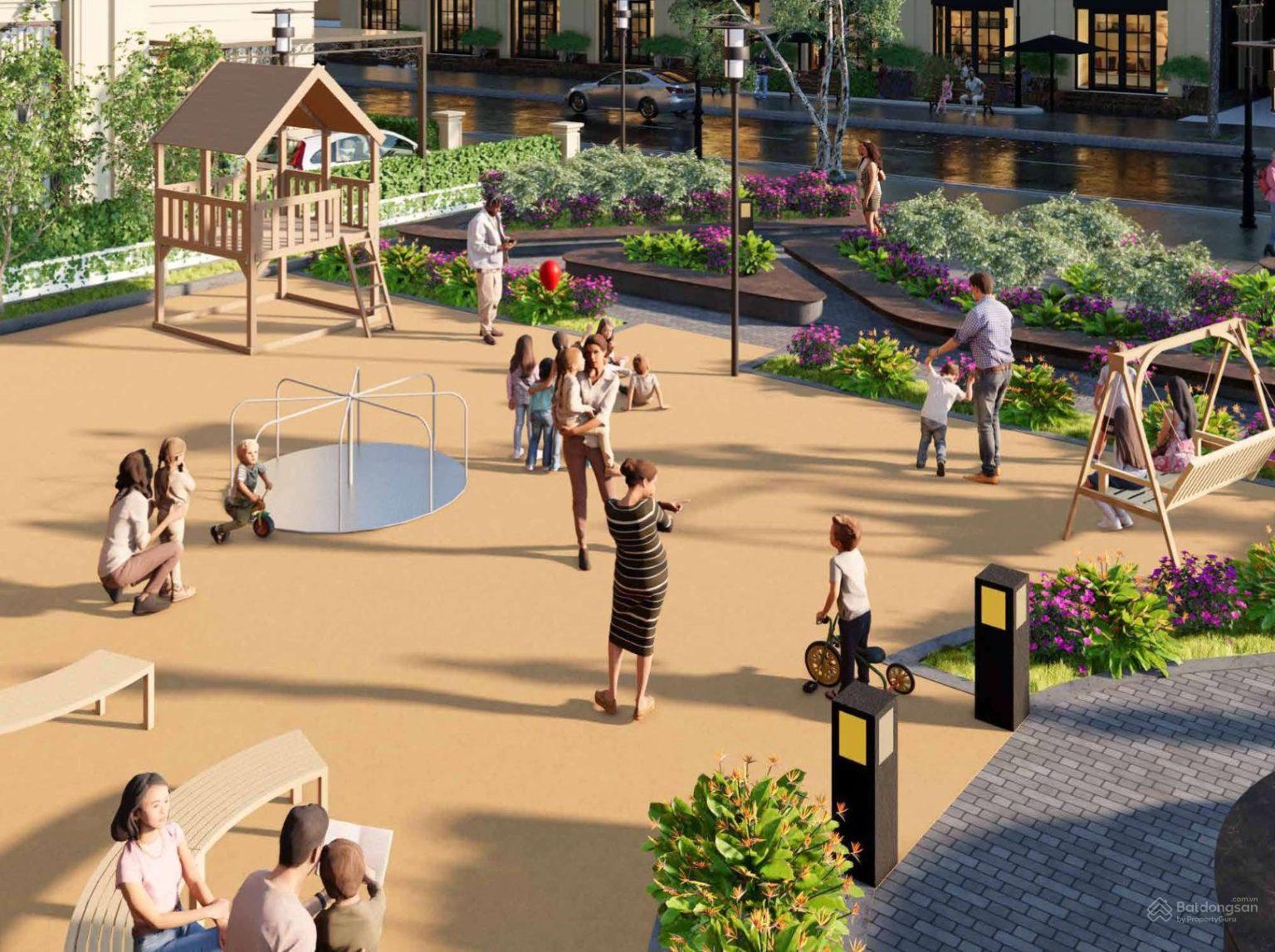 Phối cảnh mặt bên biệt thự Lumira Ville