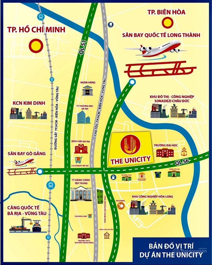 Hình ảnh mô tả vị trí dự án The Unicity