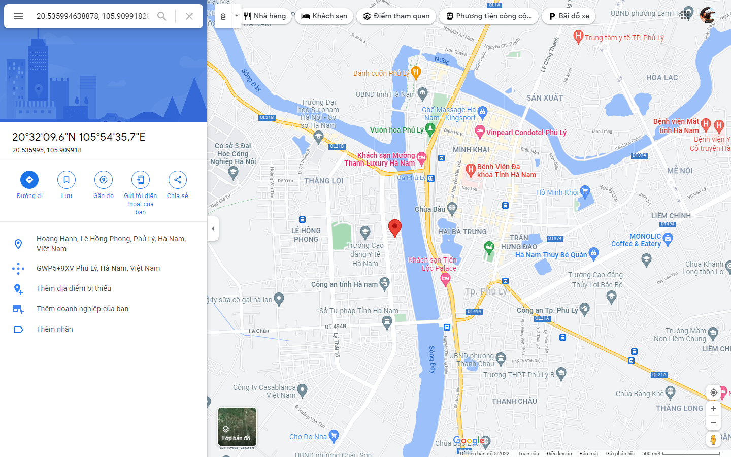 Ảnh vị trí khu đô thị bờ Tây Sông Đáy