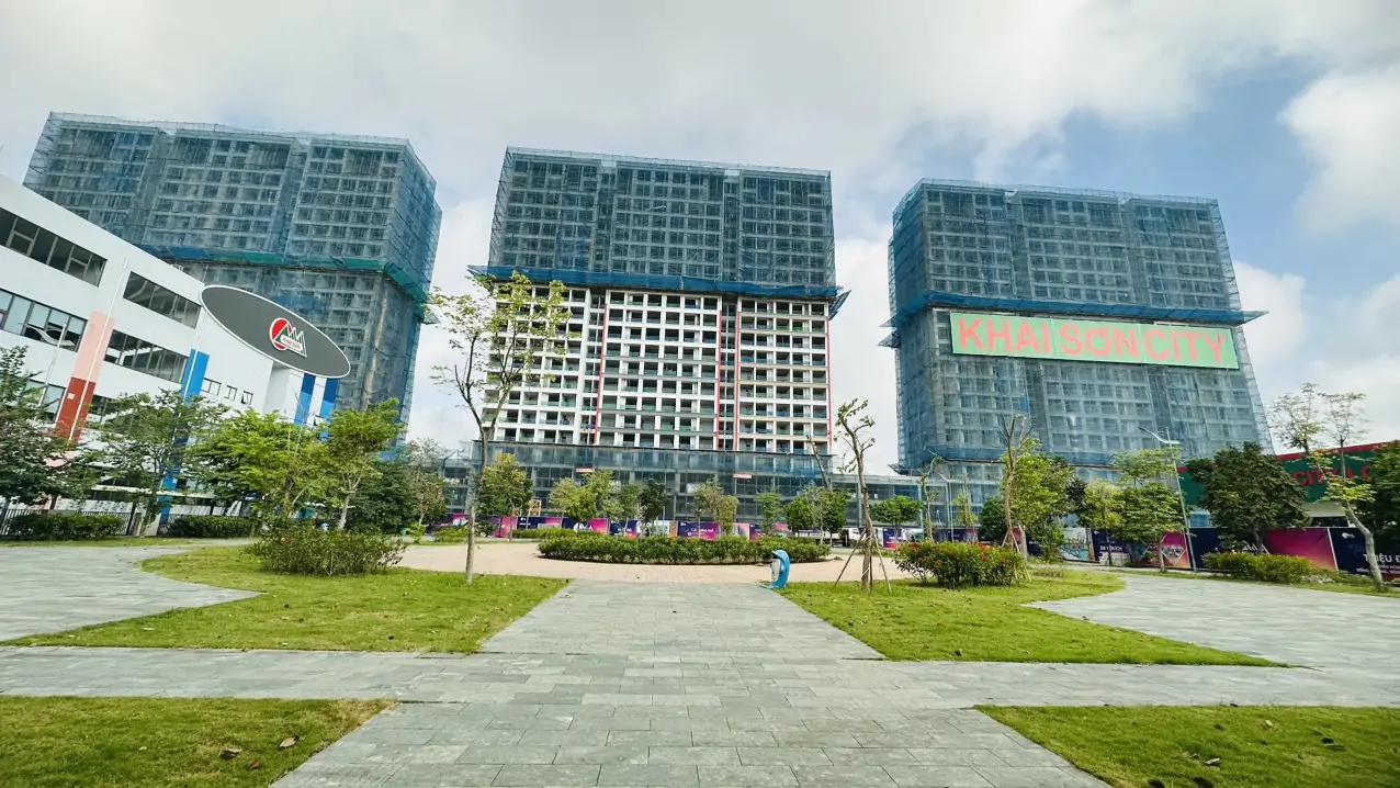 Tiến độ xây dựng chung cư Khai Sơn City tháng 11/2023