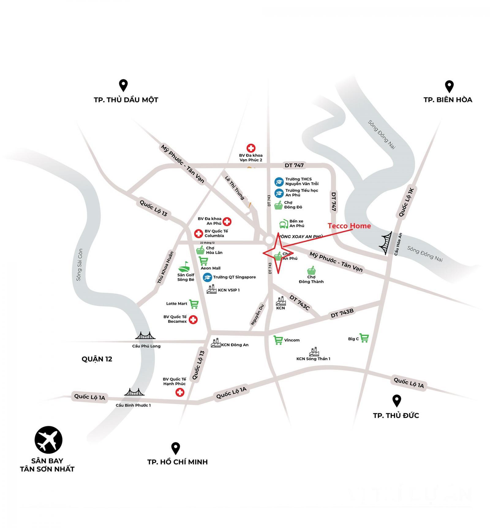 Hình ảnh vị trí dự án Tecco Home An Phú