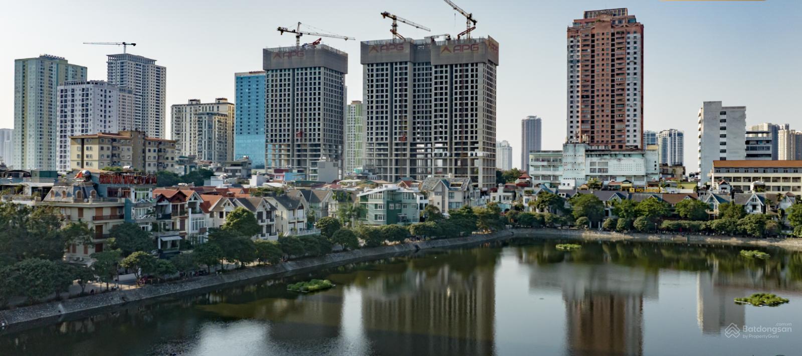 Hình ảnh thực tế công trường xây dựng Grand Sunlake Tòa Grand Lake View