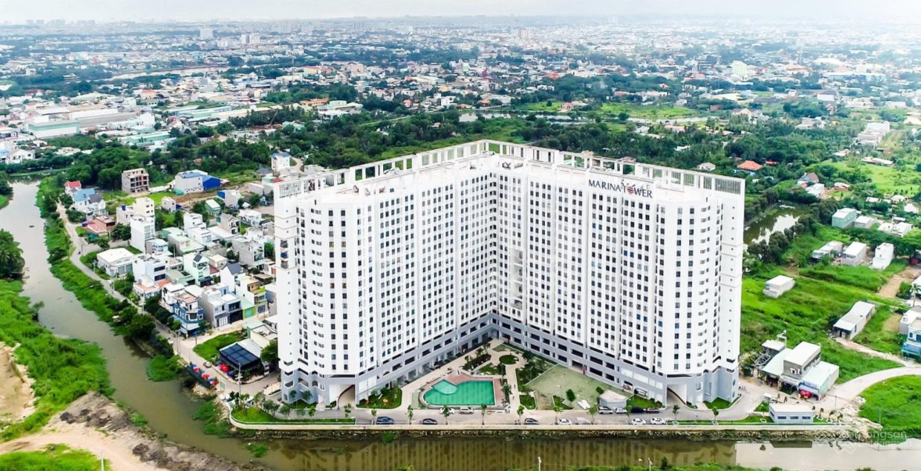 Ảnh góc nhìn từ trên cao dự án Marina Tower
