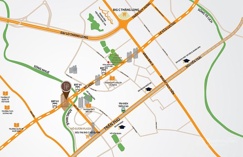 Hình ảnh vị trí QMS Top Tower