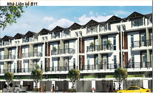 Hình ảnh thực tế một khu dân cư liền kề dự án Phú Mỹ Center Point