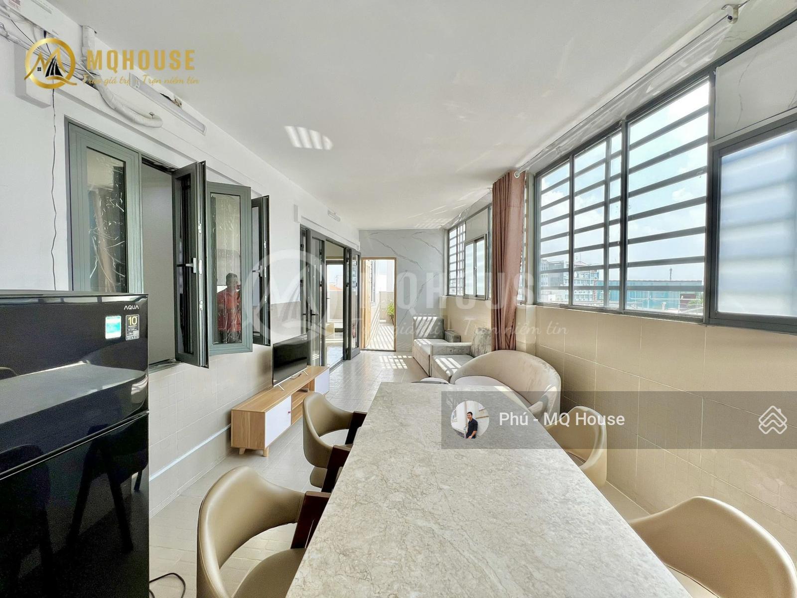 Không gian Penthouse 2PN balcony full NT - Coop Nguyễn Kiệm - CV Gia Định - ngã tư Phú Nhuận - có TM, TV, MGR