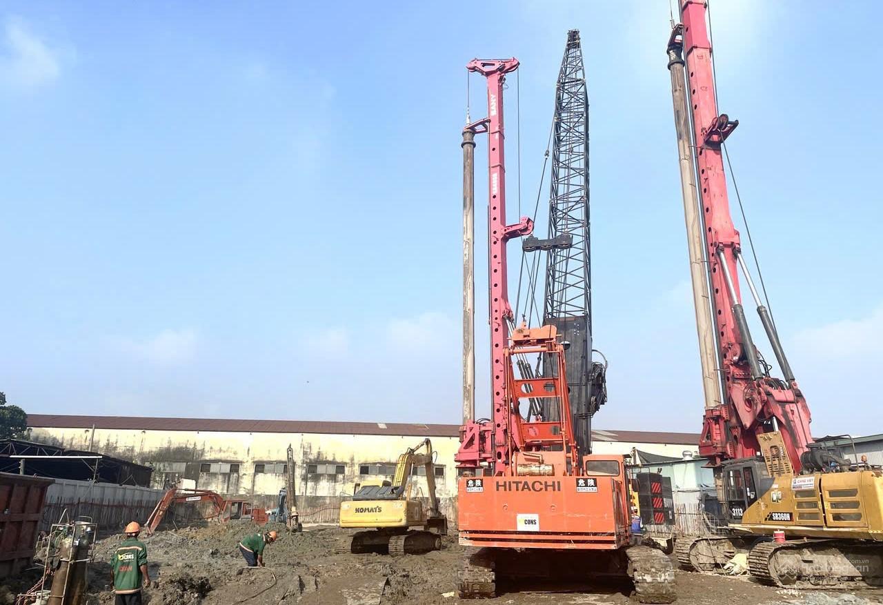 Hình ảnh công trường đang thi công dự án Bcons Avenue tháng 10/2024