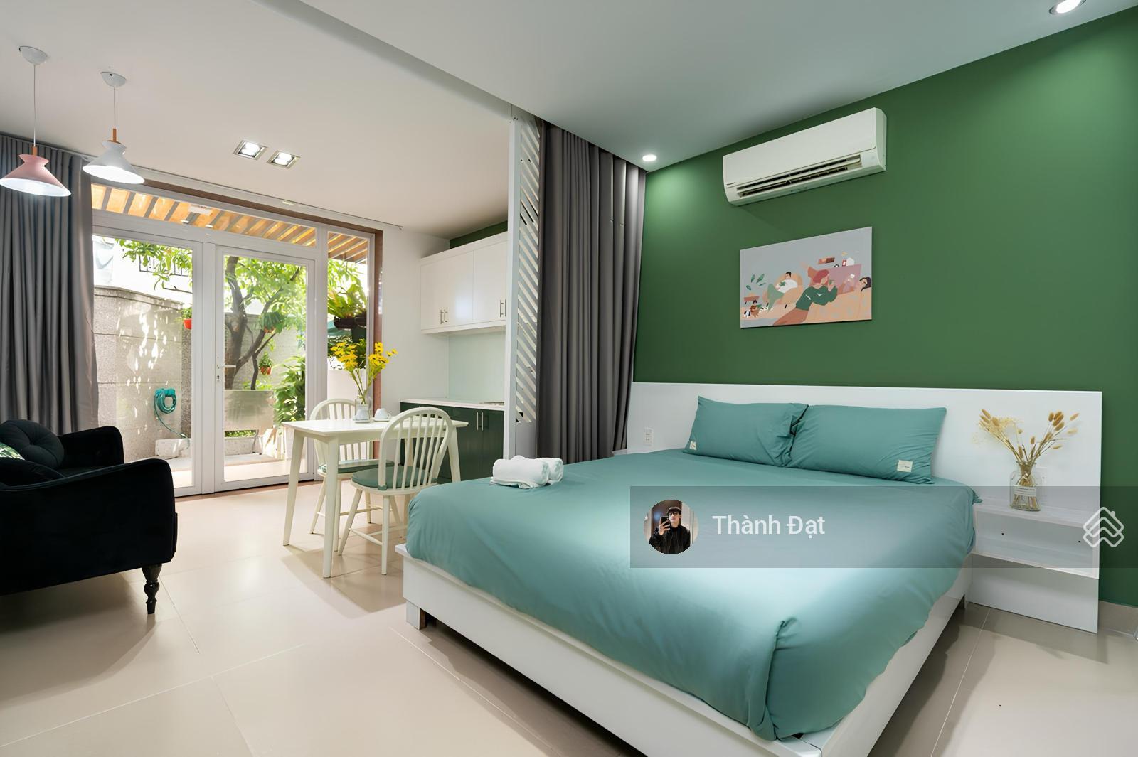 Không gian Thuê căn hộ villa 1 phòng ngủ sân vườn, đầy đủ nội thất hiện đại tiện nghi, khu tâm Võ Văn Tần Q.3