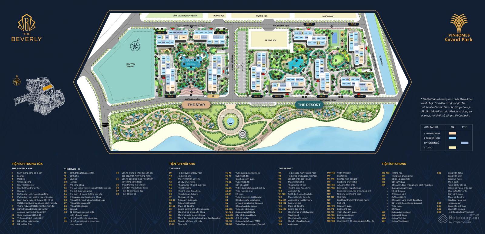 Khu vui chơi trẻ em và tiện ích dưới chân đế tòa nhà