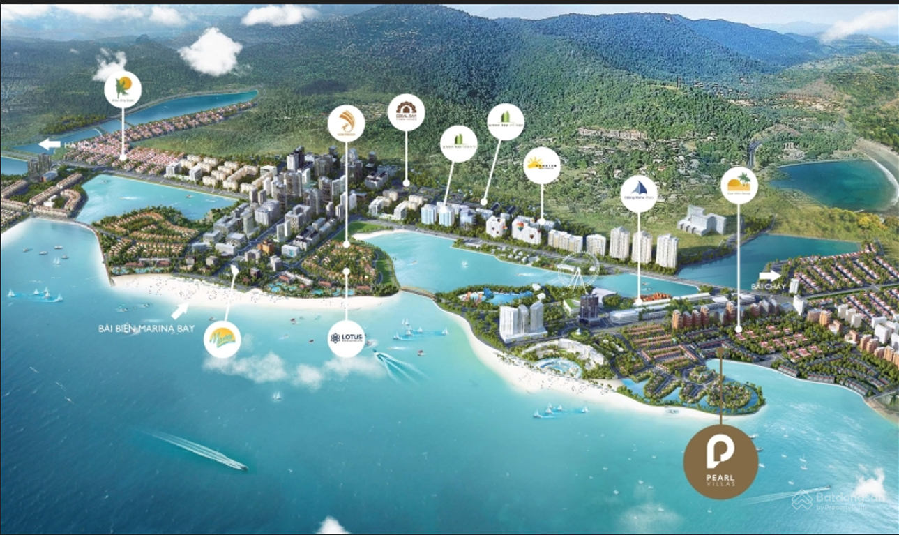 Phối cảnh biệt thự song lập tại Pearl Villas