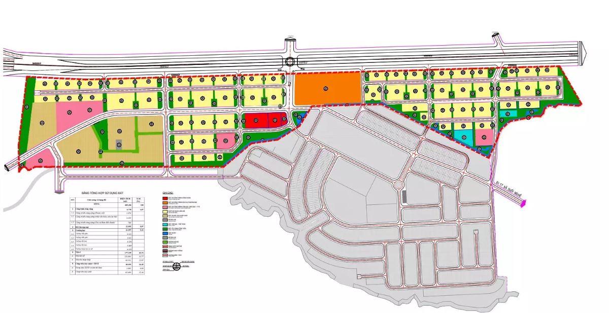 Cận cảnh một phần quy hoạch của dự án
