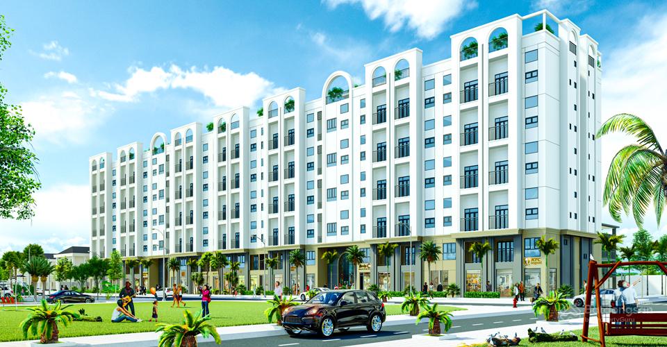 Hình ảnh một khu vực đường nội bộ dự án