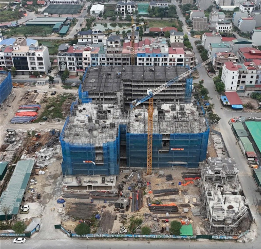 Cận cảnh một tòa nhà tại dự án Nhà ở xã hội Tùng Bách