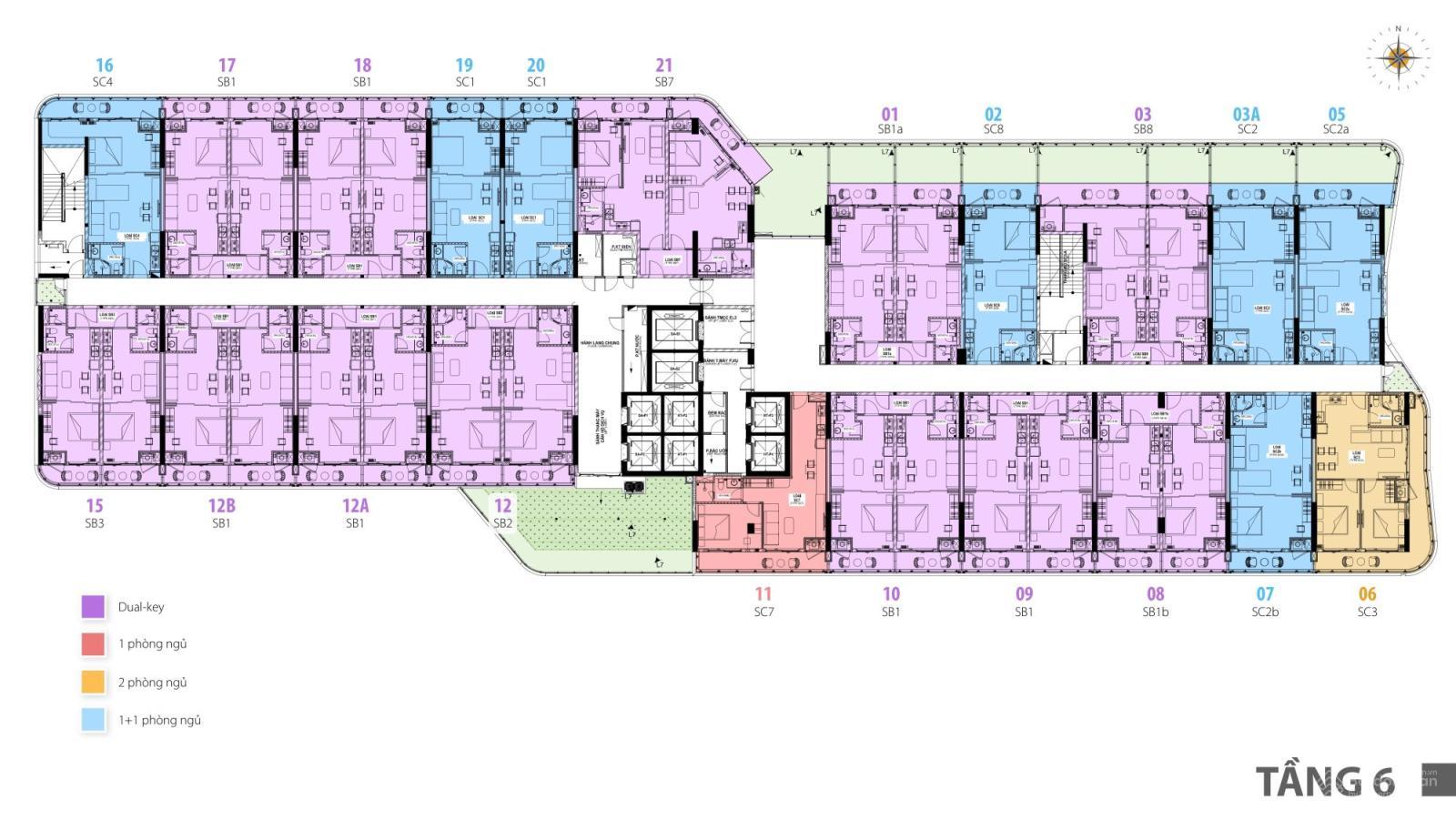 Mô tả kiến trúc hiện đại của tòa nhà phức hợp
